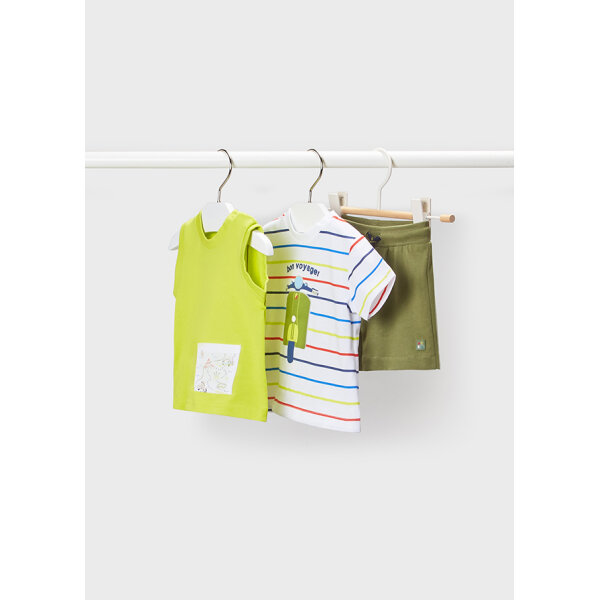 Σέτ μακό 3 τεμάχια baby αγόρι Χακί 22-01663-078 - Image 1