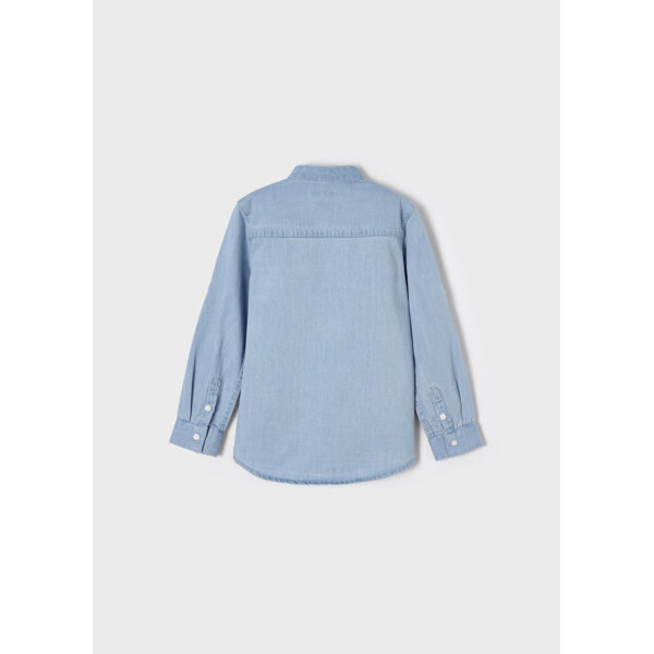 Πουκάμισο μακρυμάνικο τζιν γιακάς μαο αγόρι 22-03124-073 - Image 3