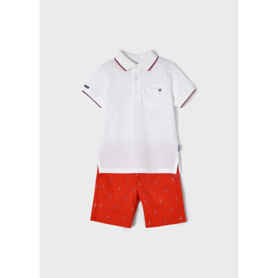 Σετ με βερμούδα και πόλο αγόρι Κόκκινο 22-03269-034