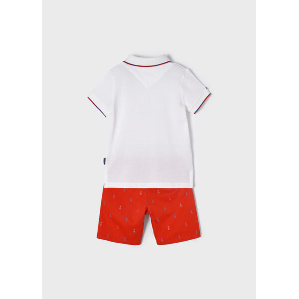 Σετ με βερμούδα και πόλο αγόρι Κόκκινο 22-03269-034 - Image 2