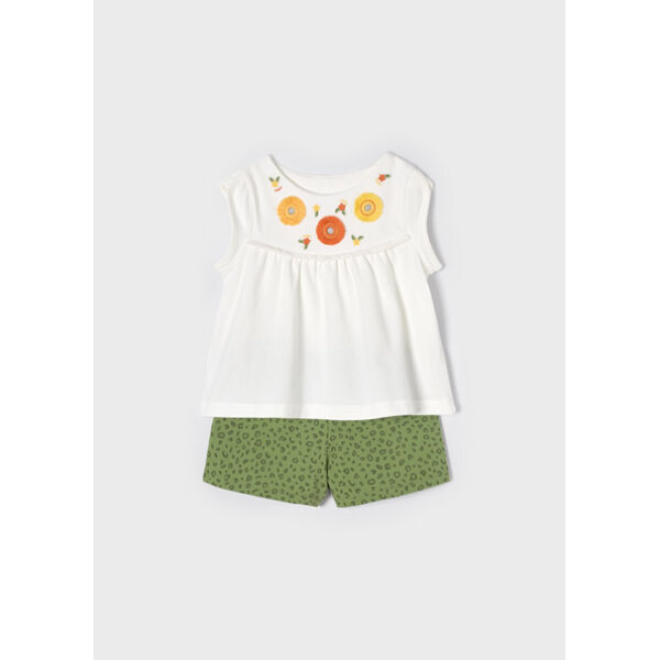 22-03288-010-M-4 Σετ σορτς κέντημα ECOFRIENDS κορίτσι 22-03288-010 - Image 2