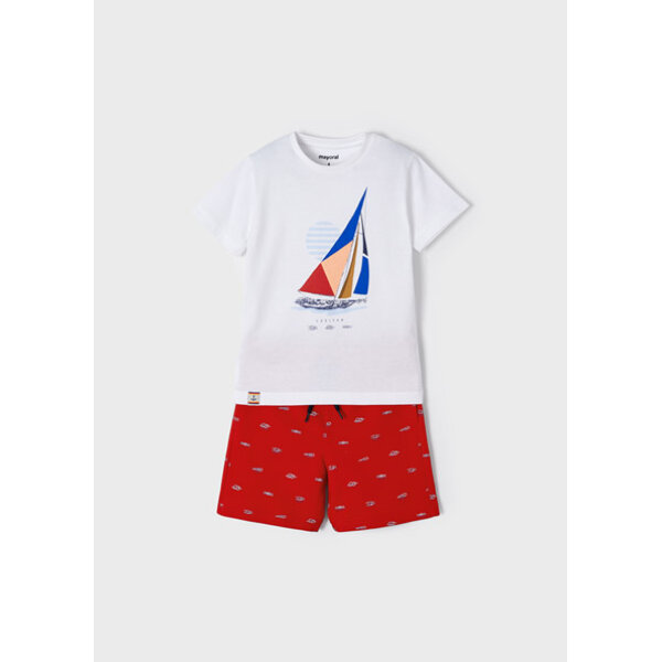 Σετ παντελόνι κοντό σταμπωτό αγόρι  22-03654-021 - Image 2