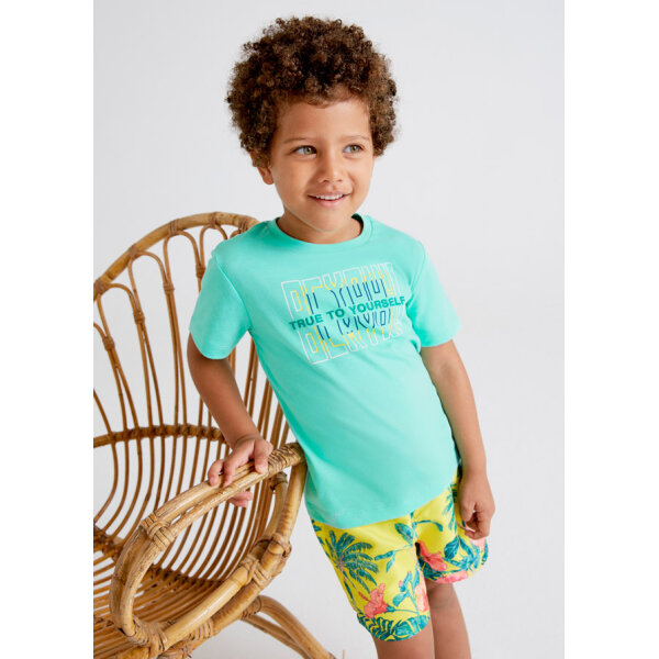 22-03665-070-L-2 Μαγιό βερμούδα ECOFRIENDS tropical αγόρι Κίτρινο 22-03665-070 - Image 2