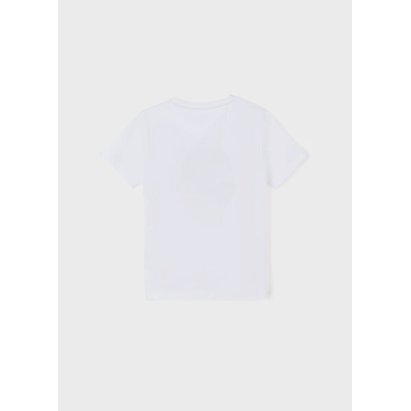 Μπλούζα κοντομάνικη σχέδιο αγόρι Λευκό 22-06014-032 - Image 3