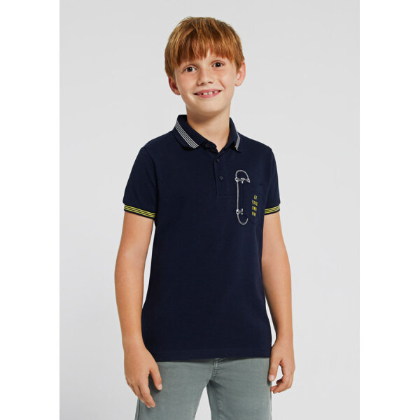 22-06103-057-L-3 Πόλο κοντομάνικο ECOFRIENDS αγόρι Μπλέ 22-06103-057 - Image 1