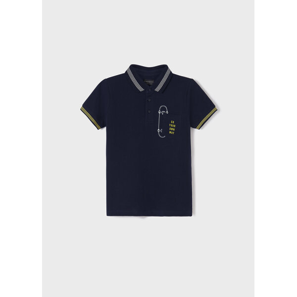 22-06103-057-L-4 Πόλο κοντομάνικο ECOFRIENDS αγόρι Μπλέ 22-06103-057 - Image 2