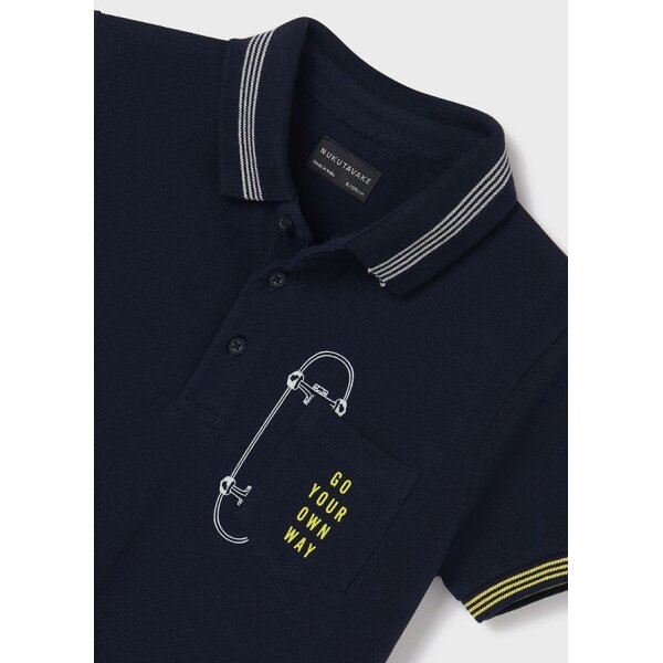 22-06103-057-L-6 Πόλο κοντομάνικο ECOFRIENDS αγόρι Μπλέ 22-06103-057 - Image 4