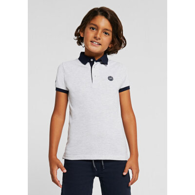 Πόλο κοντομάνικο ECOFRIENDS text αγόρι Γκρί 22-06109-019