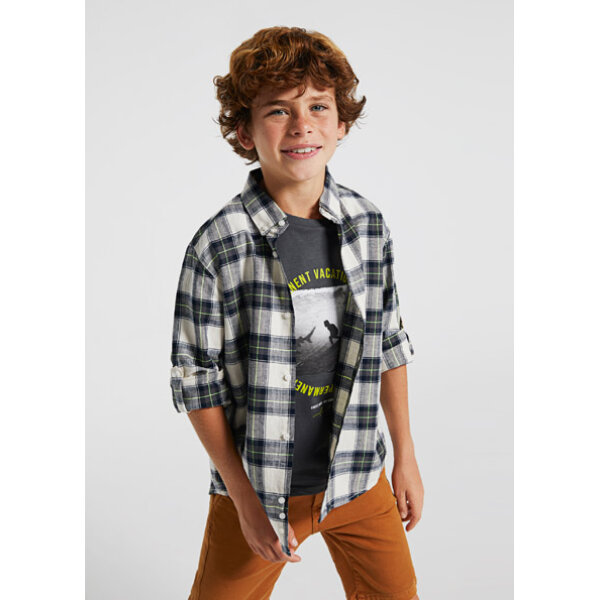 22-06117-051-M-3 Πουκάμισο μακρυμάνικο καρό ECOFRIENDS αγόρι 22-06117-051 - Image 1