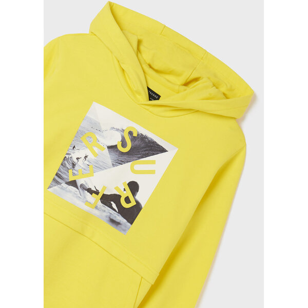 22-06402-056-L-6 Φούτερ ανάγλυφο μανίκι αγόρι Κίτρινο  22-06402-056 - Image 4