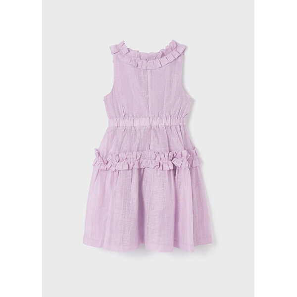 Φόρεμα Λινό Μώβ Κορίτσι 22-06961-060 - Image 3