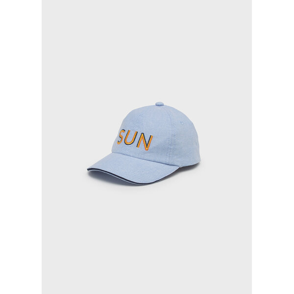 Καπέλο με γείσο ECOFRIENDS κέντημα baby αγόρι Γαλάζιο 22-10188-031 - Image 1