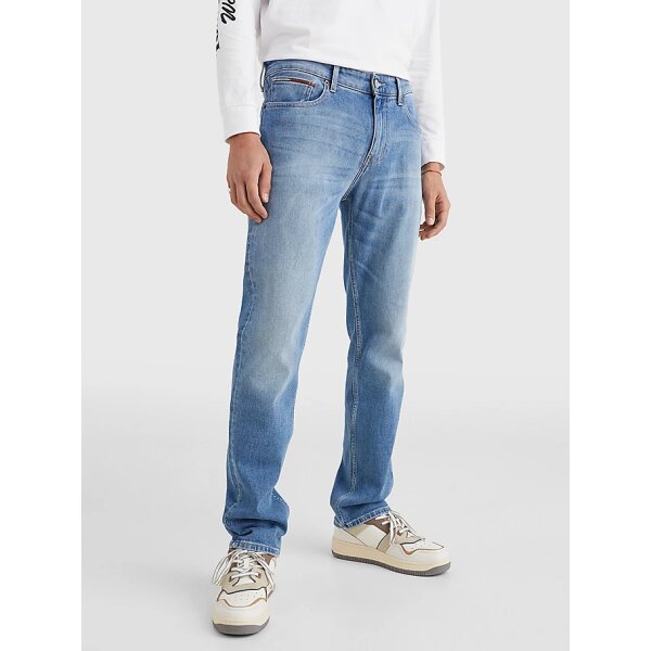 Ανδρικό Παντελόνι Τζιν Tommy Jeans DM12606 Μπλέ Ανοιχτό - Image 4