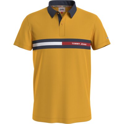 Ανδρική Μπλούζα Polo Tommy Jeans DM13295 Κίτρινο