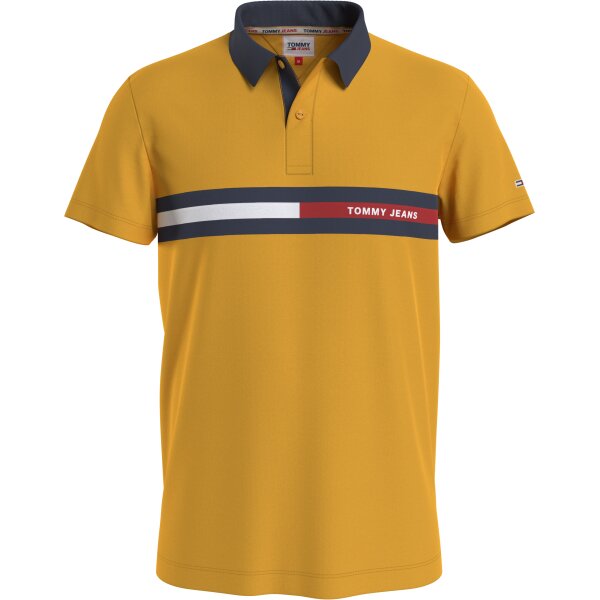 DM0DM13295ZFW_F Ανδρική Μπλούζα Polo Tommy Jeans DM13295 Κίτρινο - Image 1