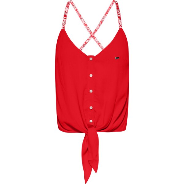 DW0DW12890XNL_F ΓΥΝΑΙΚΕΙΑ ΜΠΛΟΥΖΑ ΚΟΚΚΙΝΗ TJW ESSENTIAL STRAPPY TOMMY JEANS DW0DW12890 - Image 1