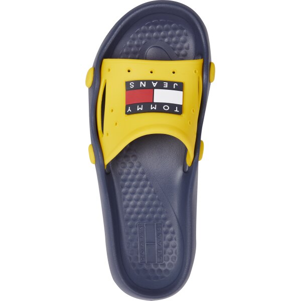 EM0EM00998ZFW_P Ανδρική Παντόφλα Tommy Jeans EM00998 Κίτρινο Μπλέ - Image 4