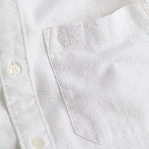 Ανδρικό Πουκάμισο Λινό Calvin Klein J30J320077 Λευκό - Image 3