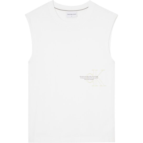 Ανδρική Μπλούζα Αμάνικη Calvin Klein J30J320205 Λευκό - Image 1