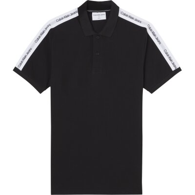 Ανδρική Μπλούζα Polo Calvin Klein J30J320598 Μαύρο