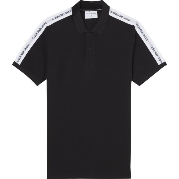 Ανδρική Μπλούζα Polo Calvin Klein J30J320598 Μαύρο - Image 1