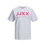 Γυναικείο T-Shirt JJXX 12206974 Logo Bright White/Rose - Image 6