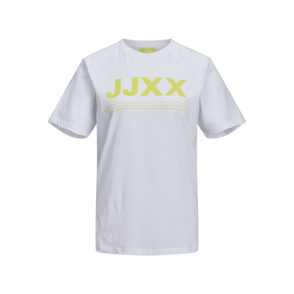 JJXX_NOOS2021_3854177_12206974 Γυναικείο T-Shirt JJXX 12206974 Logo Bright White/Yellow - Image 7