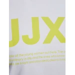 Γυναικείο T-Shirt JJXX 12206974 Logo Bright White/Yellow - Image 2