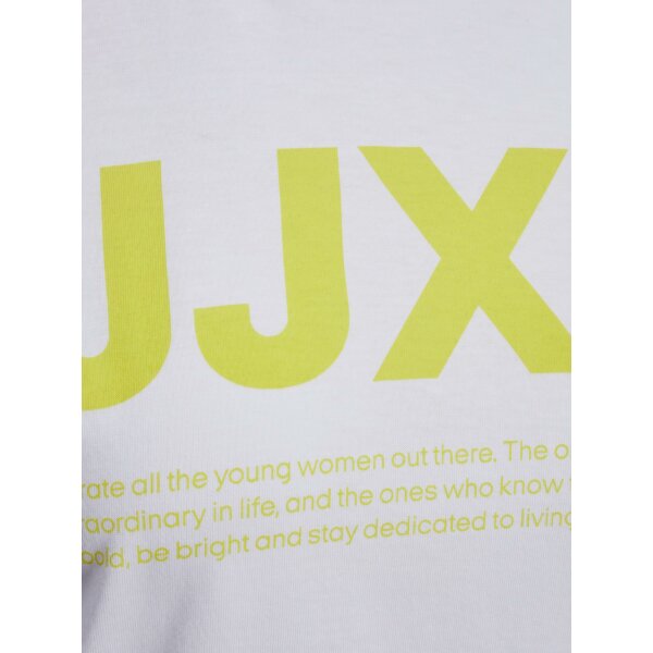 JJXX_NOOS2021_3854177_12206974_2 Γυναικείο T-Shirt JJXX 12206974 Logo Bright White/Yellow - Image 2