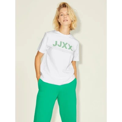 Γυναικείο T-Shirt JJXX 12206974 Logo Bright White/Absinthe
