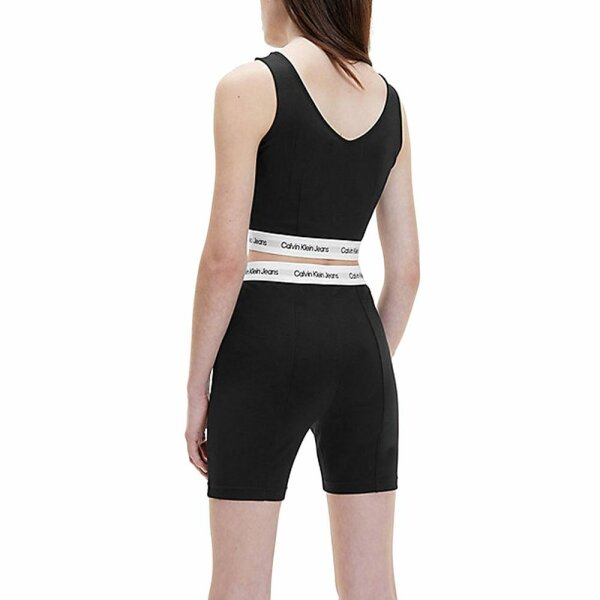j20j218278_beh_calvin_klein_women_croptop_black_2 ΤΟΠ ΚΟΝΤΟ ΜΑΥΡΟ CALVIN KLEIN JEANS J20J218278 - Image 2