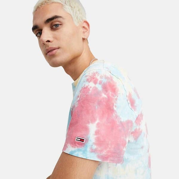 Ανδρική Μπλούζα Tommy Jeans Tie Dye DM12796 Πολύχρωμο - Image 3