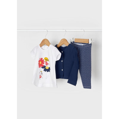 Σετ κολάν 3 τεμάχια baby κορίτσι Μπλέ 22-01729-066