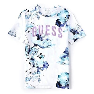 Ανδρική Μπλούζα GUESS PM2GI12J1311 NATT CN Λευκό