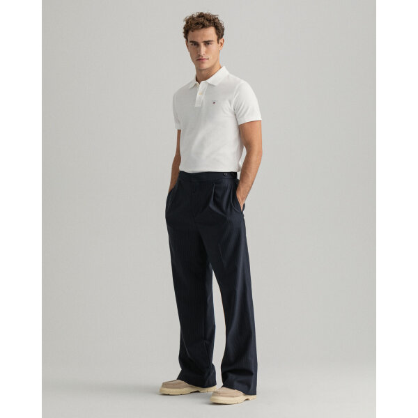 202201-2201-110-look-fv-1 Ανδρική Μπλούζα Polo Rugger GANT 2201 Λευκό - Image 6