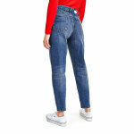 Tommy Hilfiger Ψηλόμεσο Tapered Fit Γυναικείο Jean Παντελόνι Denim Dark DW0DW10907-1BK - Image 3