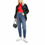 Tommy Hilfiger Ψηλόμεσο Tapered Fit Γυναικείο Jean Παντελόνι Denim Dark DW0DW10907-1BK