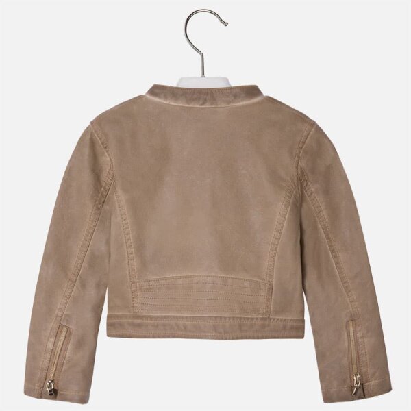 27-03463-078-800-3 Μπουφάν Δερματίνη με Φερμουάρ Μπεζ Mayoral 03463-078 - Image 3