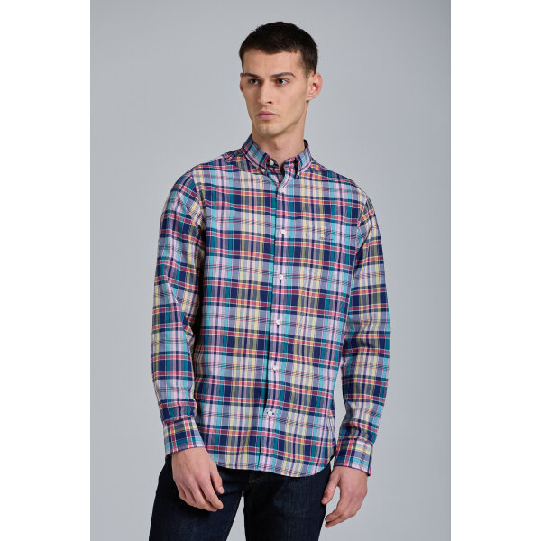 285366 Ανδρικό Πουκάμισο GANT REG CHECK 3020370 Μπλέ - Image 1