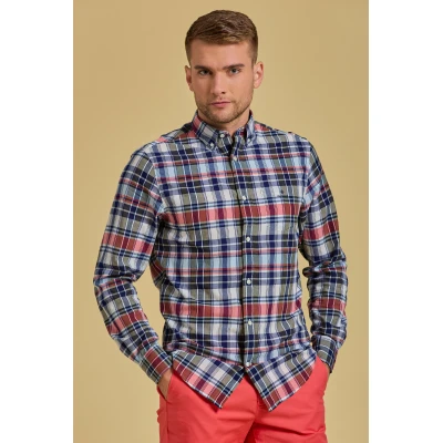 Ανδρικό Πουκάμισο GANT REG MADRAS 3043030 Μπλέ