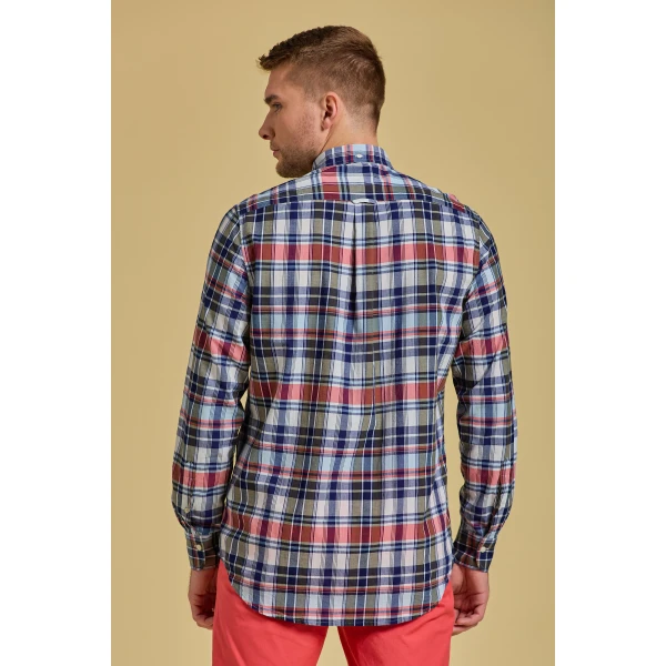 Ανδρικό Πουκάμισο GANT REG MADRAS 3043030 Μπλέ - Image 2