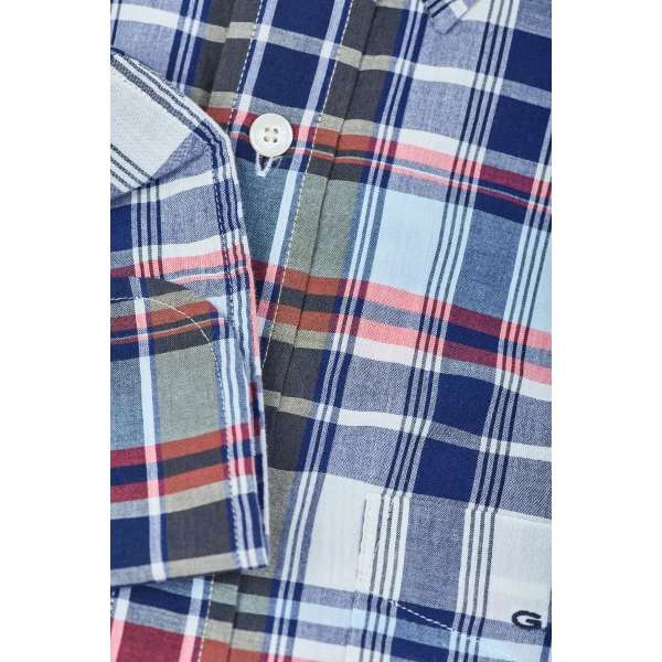 Ανδρικό Πουκάμισο GANT REG MADRAS 3043030 Μπλέ - Image 4