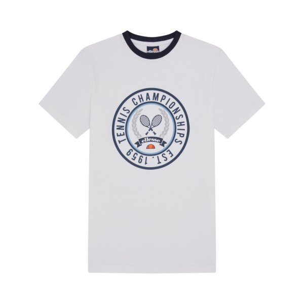 ELLESSE_MAIN_RANGE_SS22Q1_MENS_SHM14229_SEGNA_TSHIRT_WHITE_FLATLAY_A (Large) Ανδρική Μπλούζα Ellesse SHM14229 Λευκό - Image 1