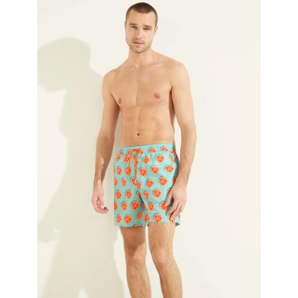 F2GT17WO05Y-P20R-ALT1 Ανδρικό Μαγιό GUESS F2GT17WO05Y WOVEN FANSY Πράσινο - Image 2