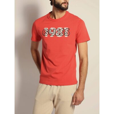 Ανδρική Μπλούζα GUESS PM2GI09J1311 ORWELL CN Κόκκινο