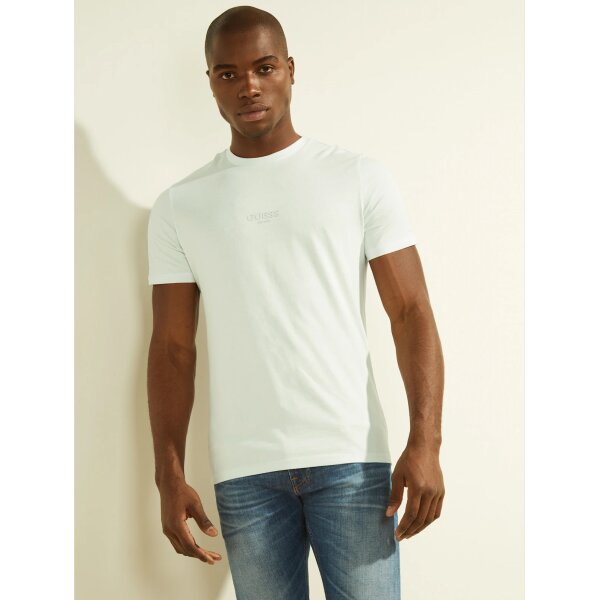 Ανδρική Μπλούζα GUESS M2GI10I3Z11 AIDY CN Λευκό - Image 1