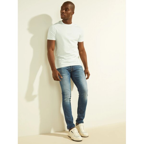 Ανδρική Μπλούζα GUESS M2GI10I3Z11 AIDY CN Λευκό - Image 2