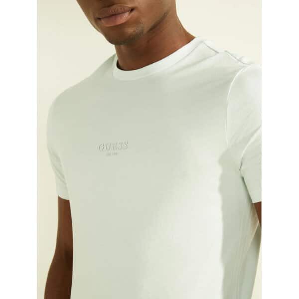Ανδρική Μπλούζα GUESS M2GI10I3Z11 AIDY CN Λευκό - Image 3