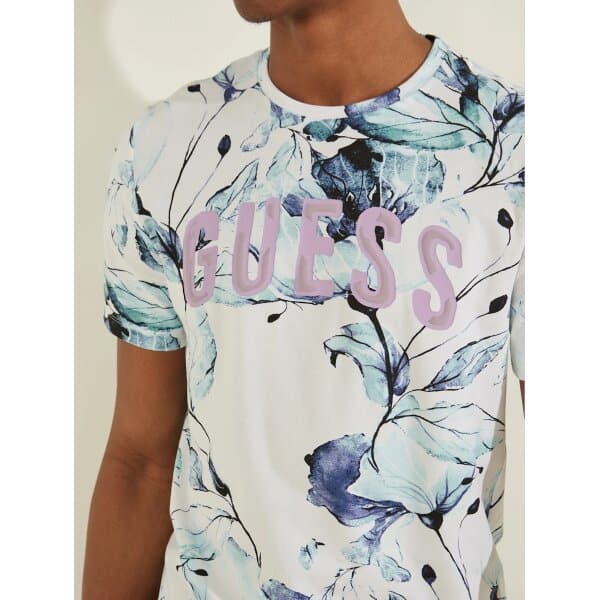 Ανδρική Μπλούζα GUESS PM2GI12J1311 NATT CN Λευκό - Image 3