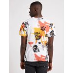 Ανδρική Μπλούζα GUESS PM2GI29K9RM1 PAINT SPLATTER Λευκό - Image 3
